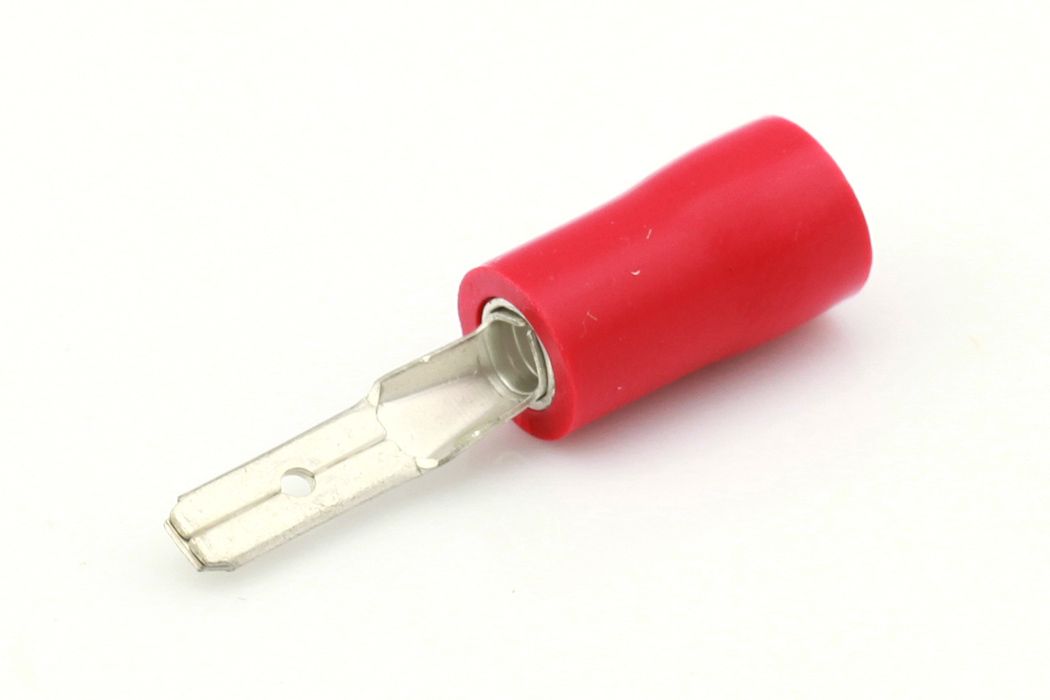 Tongstekkers en vlakstekkers 2.8 x 0.5 mm rood