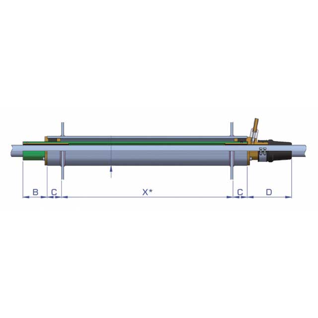 Schroefaskoker watergesmeerd model 3 - type "BNF Optiprop"