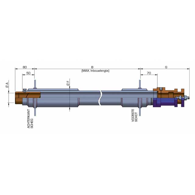 Schroefaskoker vetgesmeerd model 4