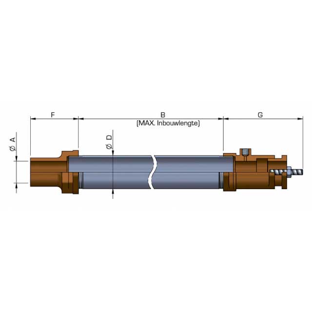 Schroefaskoker vetgesmeerd model 5