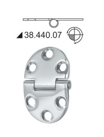 Scharnier RVS 47x30 omgekeerde pin