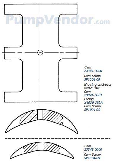 Jabsco 23341-0001 cam brass 120 full