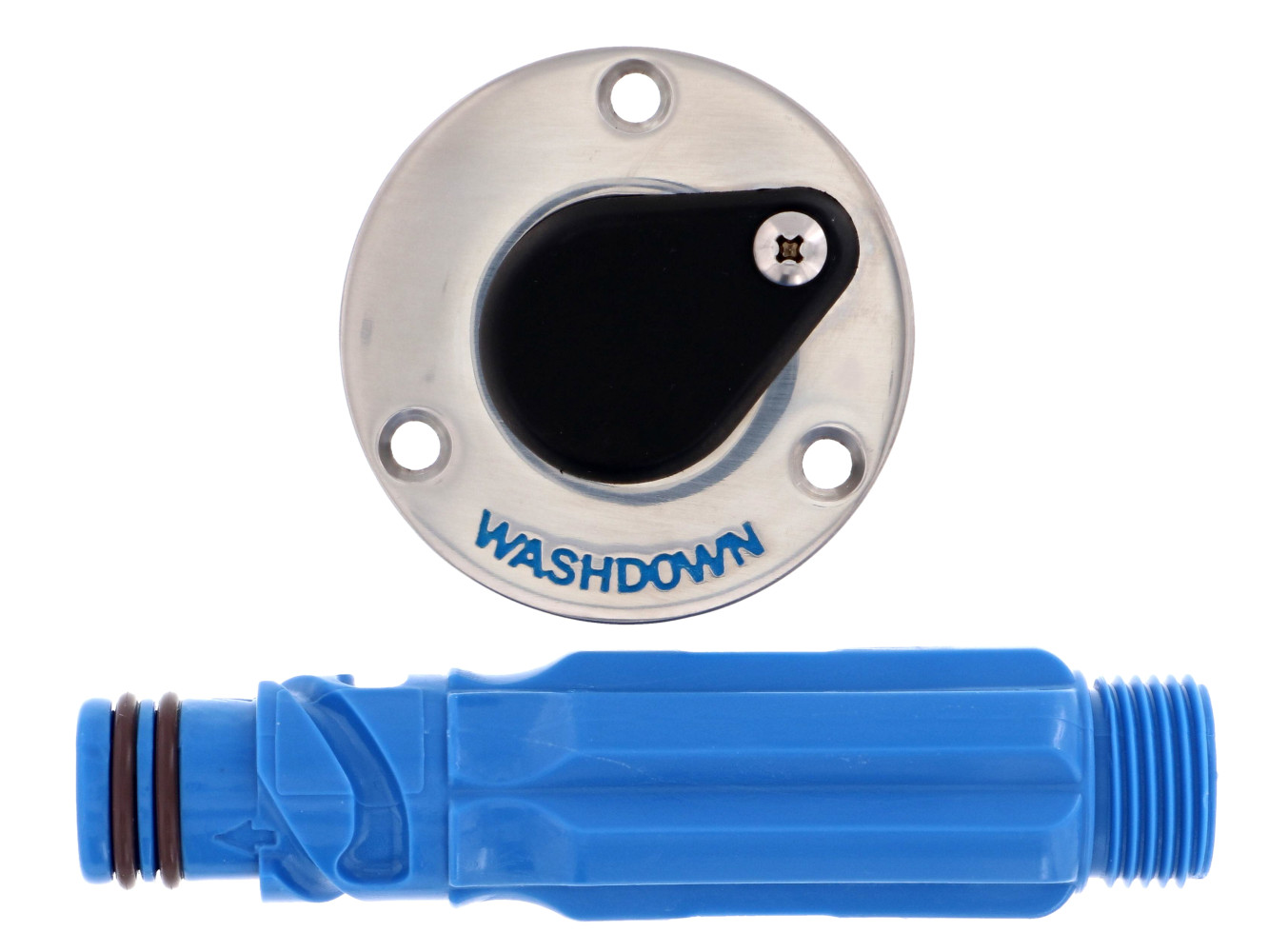 Jabsco waterstopcontact RVS 3/4&quot; bsp - recht