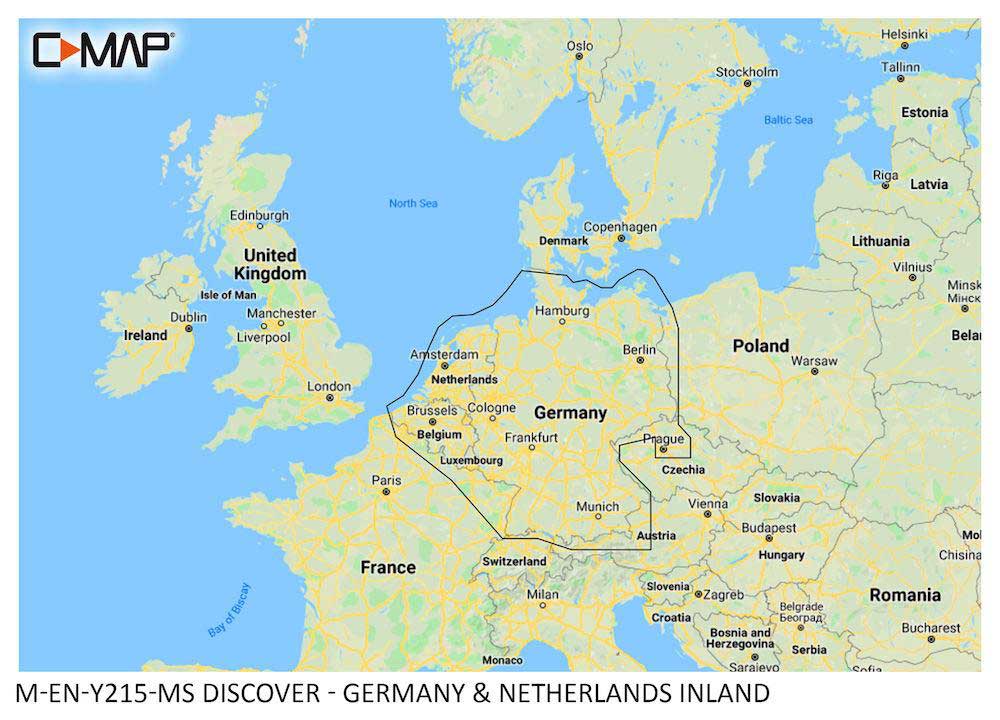 C-MAP DISCOVER - Germany &amp; Netherland Inland