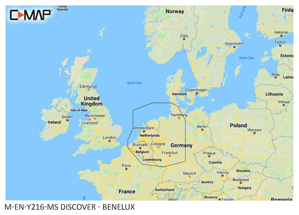 C-MAP DISCOVER - Benelux Inland &amp; Coastal