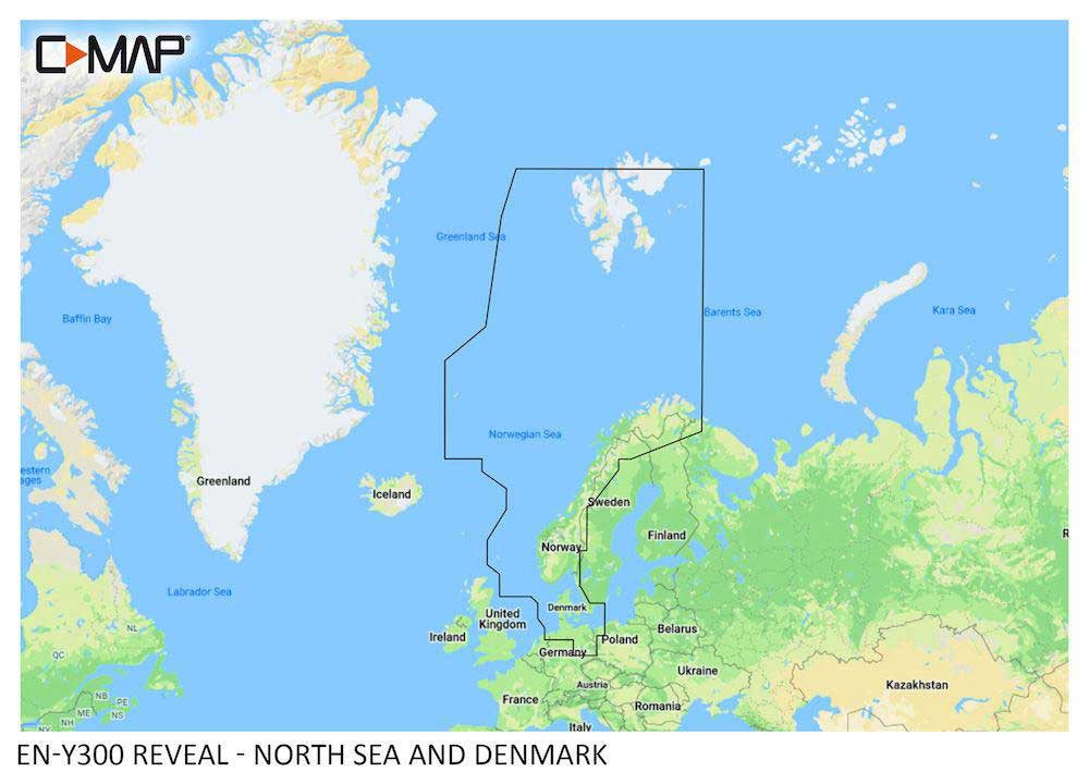 C-MAP REVEAL - North Sea &amp; Denmark