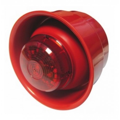 Flitslicht 24V Red Sounder/Red Led Beaco