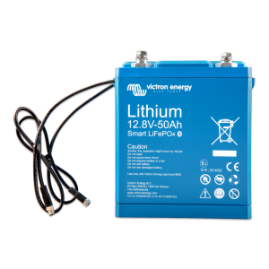 LiFePO4 accu - Smart - 12v 50ah lithium battery front  - VIBAT512050610