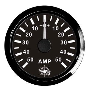 Osculati ammeter w/shunt 50 A black/black - 27 320 23 - EU27.320.23