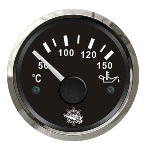 Osculati oil temperature gauge 50/150° black/glossy - 27 321 09 - EU27.321.09