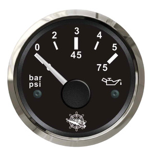 Osculati oil pressure indicator 0/5 bar black/glossy - 27 321 10 - EU27.321.10