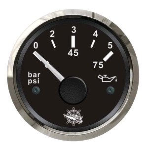 Osculati oil pressure indicator 0/5 bar black/glossy - 27 321 10 - EU27.321.10