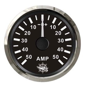 Osculati ammeter w/shunt 50A black/glossy - 27 321 23 - EU27.321.23