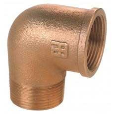 Bronzen bochten bi/bu 90° - 90 elbow m f - 03055-BRONS