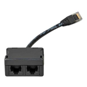 RJ45-splitter 1xRJ45 male/15cm cable/2x - Ass030065510 - VIASS030065510