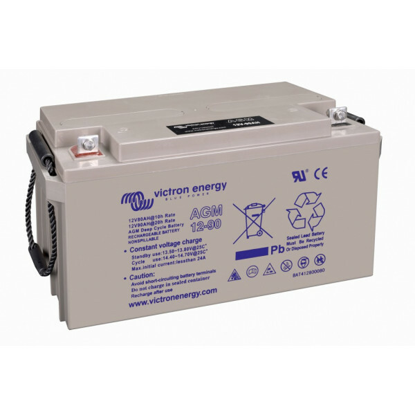 AGM Deep Cycle accu 12V/90Ah - Bat412800080 12v 90ah agm deep cycle battery left web 65 - VIBAT412800084