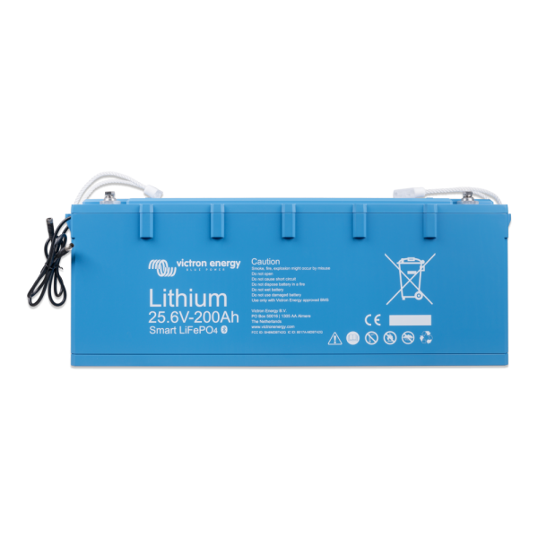 LiFePO4 accu - Smart-a - Bat524120610 lifepo4 battery 25 6v 200ah smart front  - VIBAT524120610