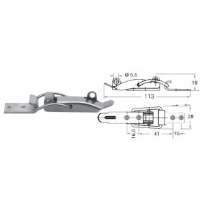 Spansluiting RVS afsluitbaar 250 kg - Cbnc1600 - EU38.206.01