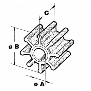 Cef impeller type 500100 - Cbns1072 - CEF500100