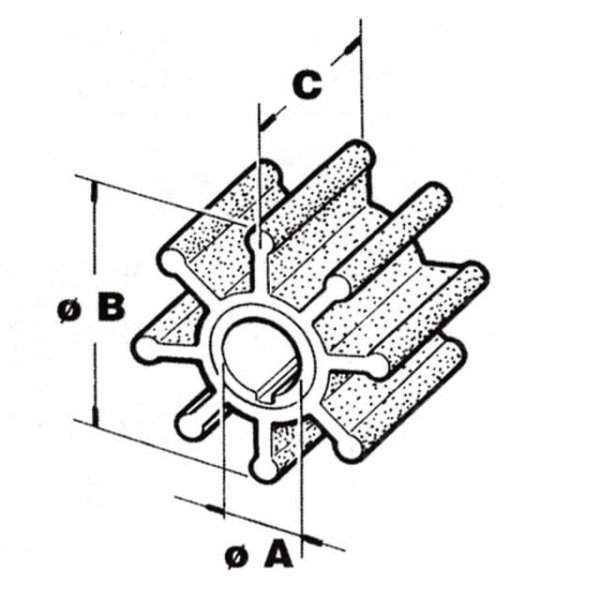 Cef impeller type 500133 - Cbns1072 - CEF500133