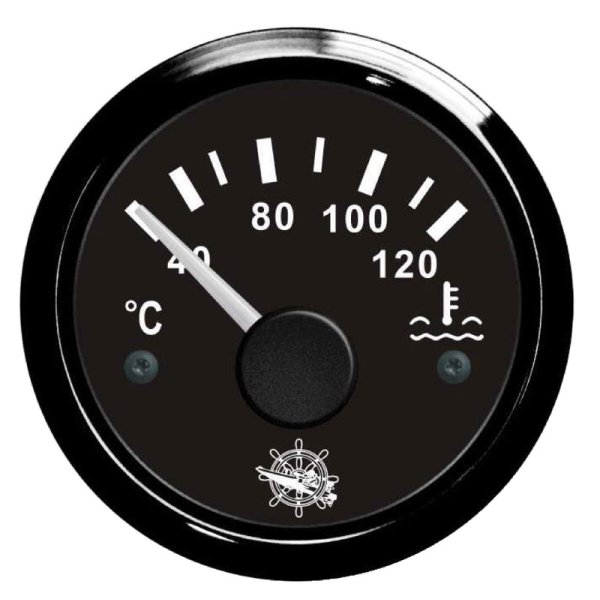 Osculati water temperature gauge 40/120° black/black - En 27 320 08 - EU27.320.08