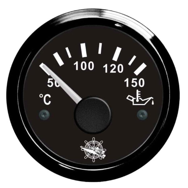 Osculati oil temperature gauge 50/150° black/black - En 27 320 09 - EU27.320.09