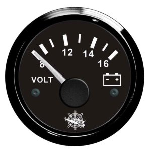 Osculati voltmeter 8/16V black/black - En 27 320 14 - EU27.320.14