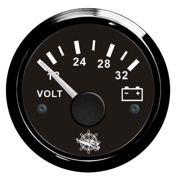 Osculati voltmeter 18/32V black/black - En 27 320 15 - EU27.320.15