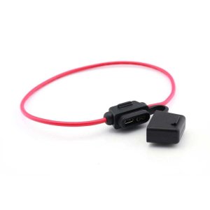 Vlaksteek zekeringhouder 1.5 mm² rode kabel - Fha28 1 5red 1 - RIFHA28-1.5R