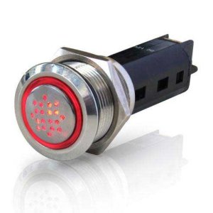 HM 8455 RVS buzzer met LED - Hella buzzer - HM8456-001