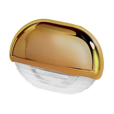 Hella traplamp wit led met goud kleur kap - Hella marine 8560 easy fit 2ja 998 560 081 - HM8560-081