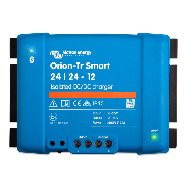 Orion-Tr Smart 24/24-12A Isolated DC-DC charger - Orion tr smart 24 24 12 top  - VIORI242428120