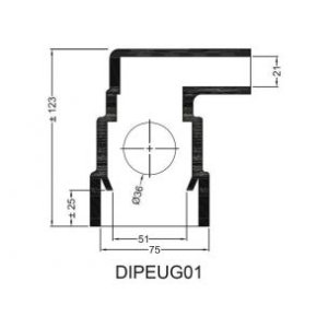 Peugeot manchet met twee aansluitingen - Peugeot manchet met twee aansluitingen - DIPEUG01