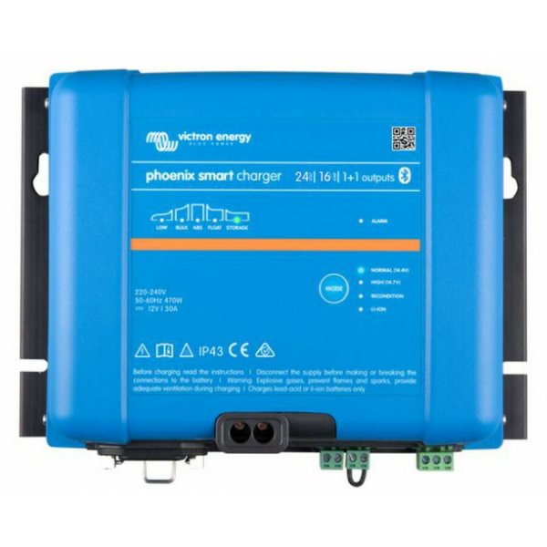 Phoenix Smart IP43 Charger 24/16 (1+1) - Psc241651085 victron phoenix smart lader 24 16 1 1 ip43 72 - VIPSC241651085