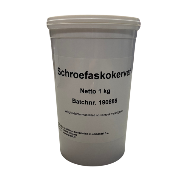 Schroefaskoker vet - Schroefaskokervet 1kg - SM003