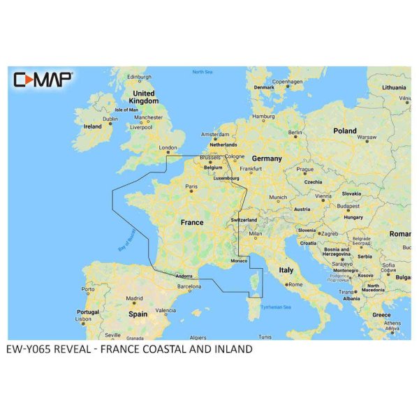 C-MAP REVEAL - France Coastal & Inland - Srmewy065ms - SRMEWY065MS