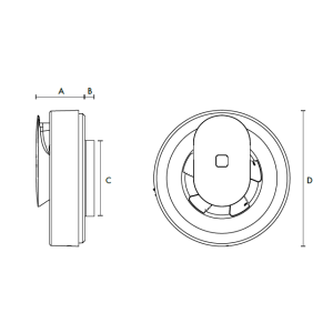 Vent-Axia Svara ventilator - Vent axia svara ventilator tekening - VA-01