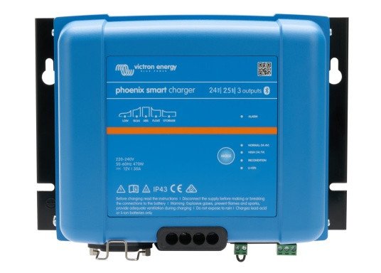 Phoenix Smart IP43 Charger 24/25 (3) - Victron phoenix smart charger ip43 24v 25a 3 outputs - VIPSC242553085