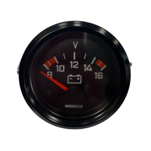 Moto-voltmeter 8-16 volt 12V 52mm CHROOM - Voltmeter - ME6850021017C