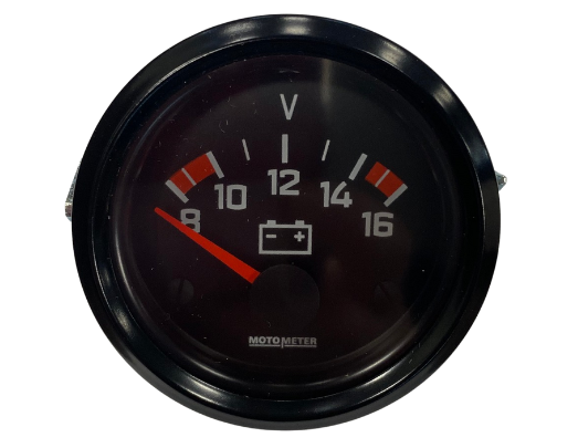 Moto-voltmeter 8-16 volt 12V 52mm CHROOM - Voltmeter - ME6850021017C